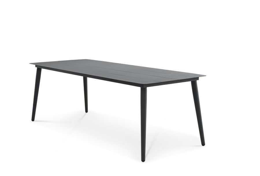 Korfu havebord, rektangulr - antracitgr aluminium (220x90)