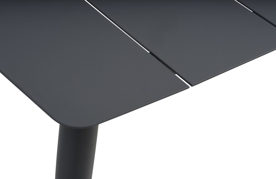 Korfu havebord, rektangulr - antracitgr aluminium (220x90)