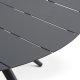 Korfu havebord, rund - antracitgr aluminium (126)