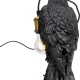 KARE DESIGN Animal Crow bordlampe - mat sort polyresin og kobber aluminium