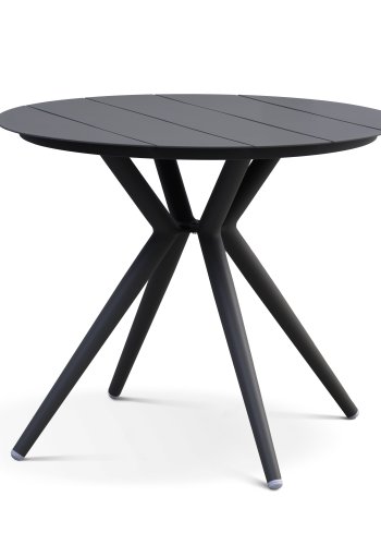Korfu havebord, rund - antracitgr aluminium (90)