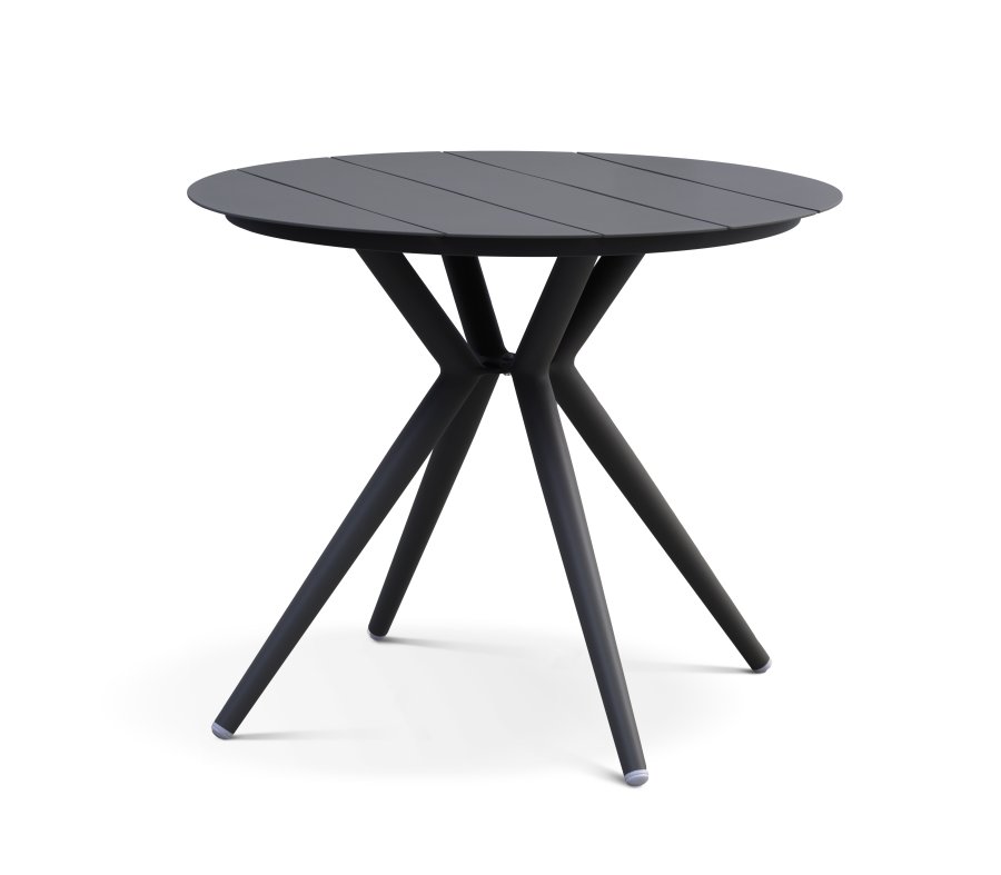 Korfu havebord, rund - antracitgr aluminium (90)