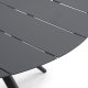 Korfu havebord, rund - antracitgr aluminium (90)