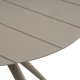 Korfu havebord, rund - stone gr aluminium (90)
