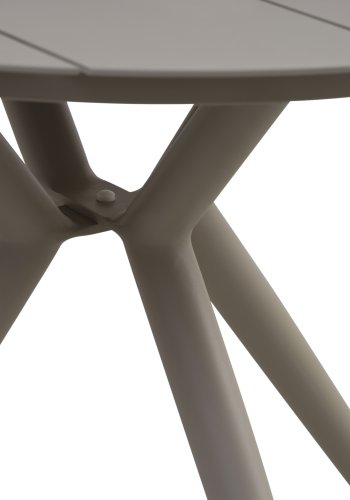 Korfu havebord, rund - stone gr aluminium (90)