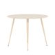 VENTURE DESIGN Plaza spisebord, rund - hvidvasket MDF og stl (100)