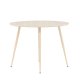 VENTURE DESIGN Plaza spisebord, rund - hvidvasket MDF og stl (100)