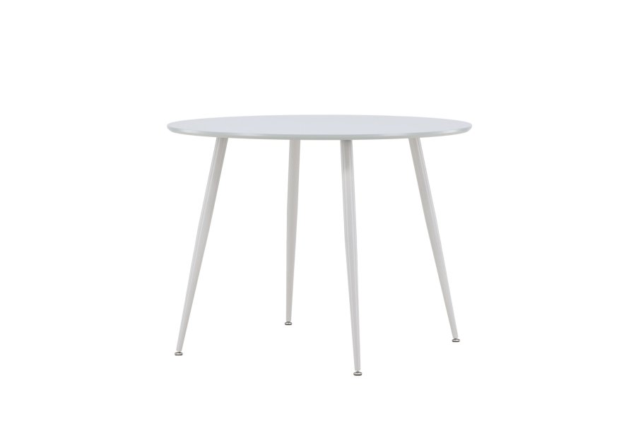 VENTURE DESIGN Plaza spisebord, rund - gr MDF og stl (100)