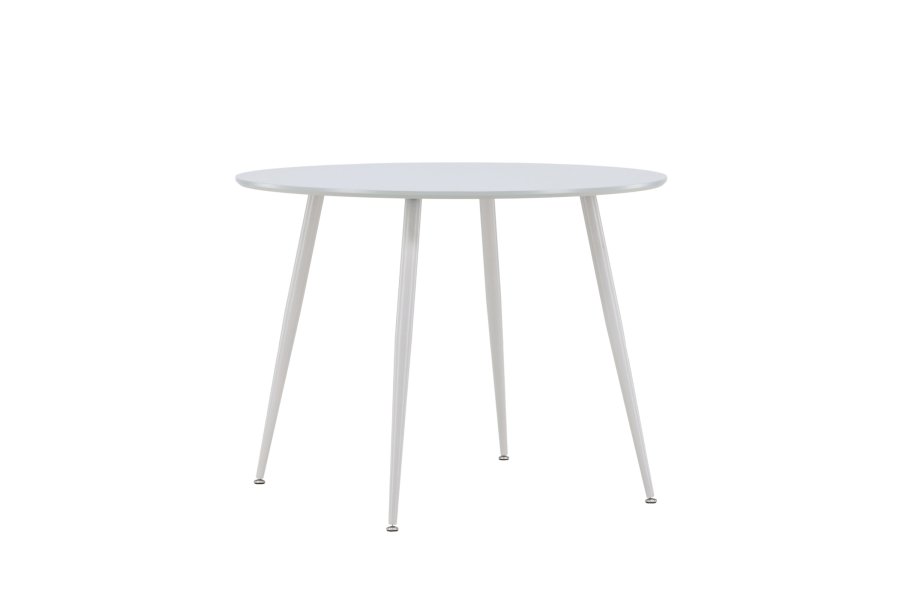 VENTURE DESIGN Plaza spisebord, rund - gr MDF og stl (100)