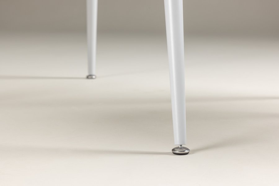 VENTURE DESIGN Plaza spisebord, rund - gr MDF og stl (100)