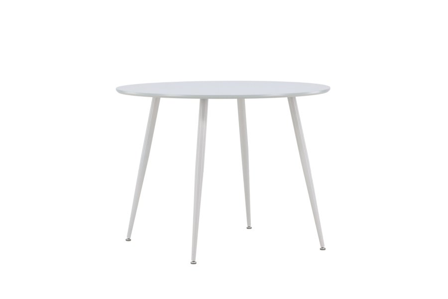 VENTURE DESIGN Plaza spisebord, rund - gr MDF og stl (100)