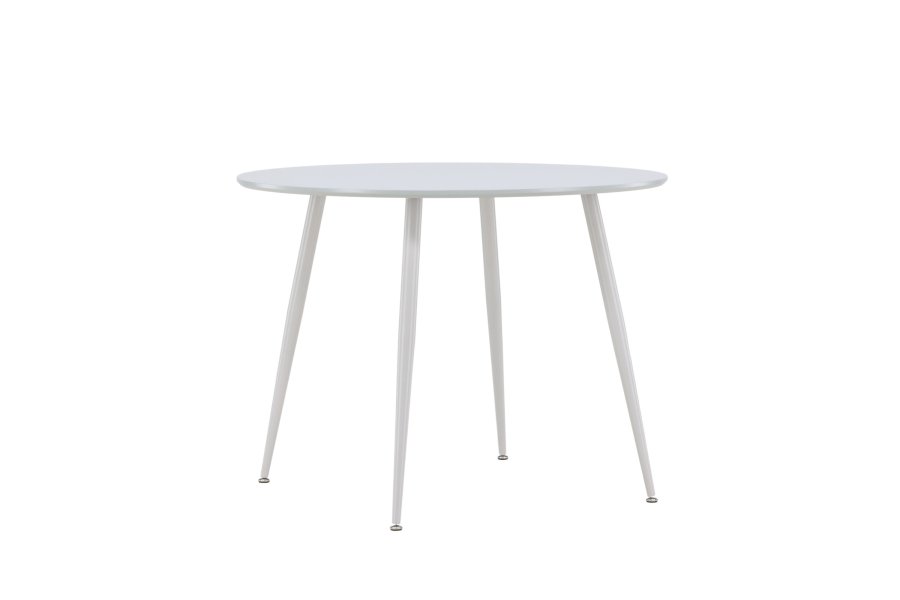 VENTURE DESIGN Plaza spisebord, rund - gr MDF og stl (100)