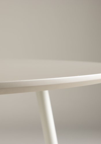 VENTURE DESIGN Plaza spisebord, rund - beige MDF og stl (120)