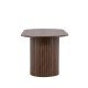 VENTURE DESIGN Härön spisebord, oval - mocca MDF og stl (90x200)