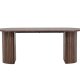 VENTURE DESIGN Härön spisebord, oval - mocca MDF og stl (90x200)