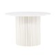 VENTURE DESIGN Härön spisebord, rund - hvid MDF og stl (110)