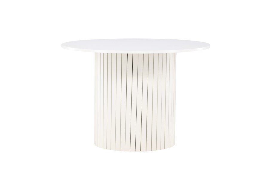 VENTURE DESIGN Härön spisebord, rund - hvid MDF og stl (110)