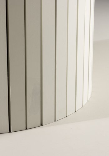 VENTURE DESIGN Härön spisebord, rund - hvid MDF og stl (110)