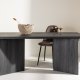 VIND COLLECTION Bassholmen spisebord, rektangulr - sort MDF (90x180)