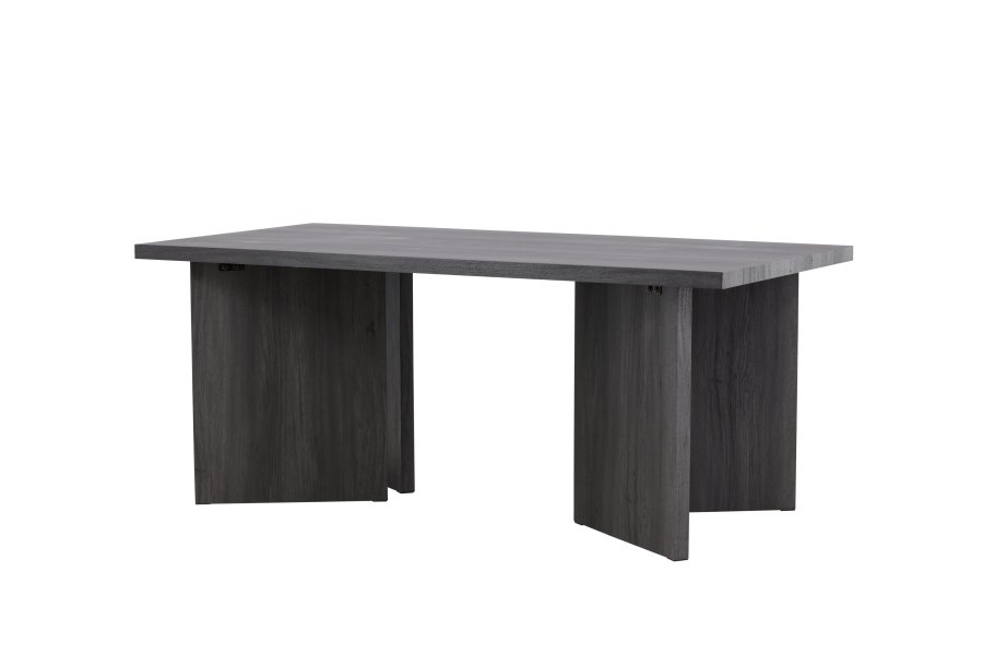 VIND COLLECTION Bassholmen spisebord, rektangulr - sort MDF (90x180)