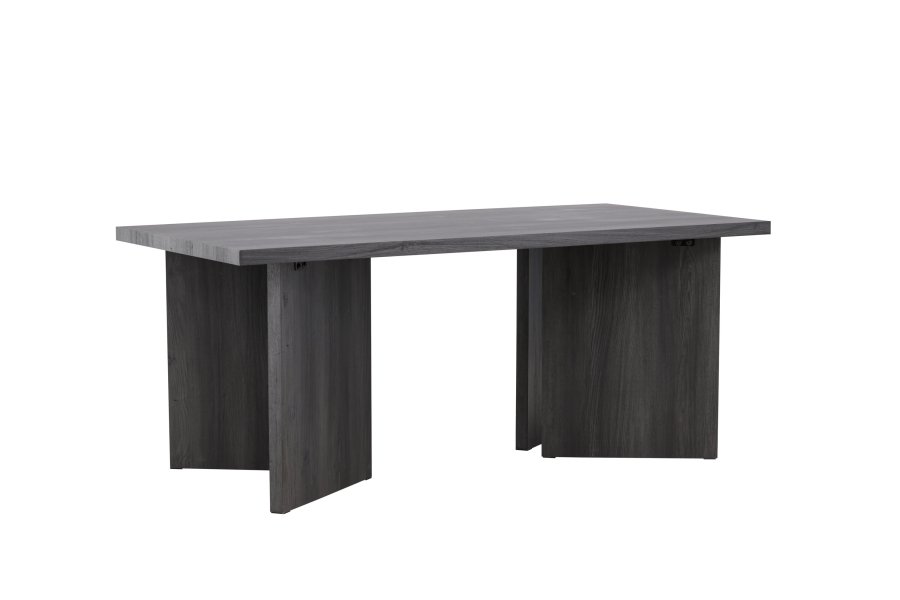 VIND COLLECTION Bassholmen spisebord, rektangulr - sort MDF (90x180)
