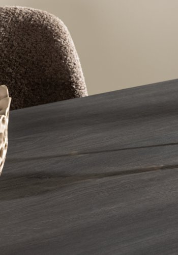 VIND COLLECTION Bassholmen spisebord, rektangulr - sort MDF (90x180)