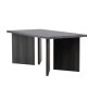 VIND COLLECTION Bassholmen spisebord, rektangulr - sort MDF (90x180)