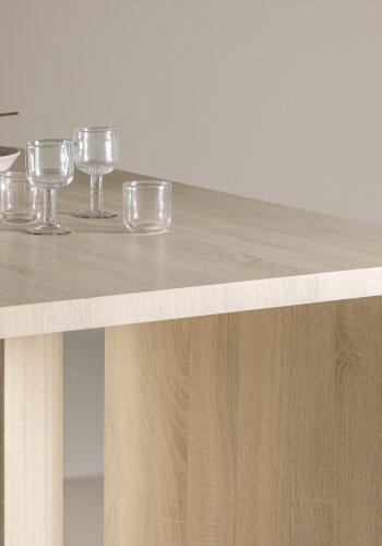 VIND COLLECTION Bassholmen spisebord, rektangul�r - hvidvasket MDF (90x180)