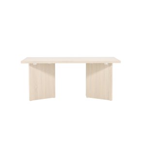 VIND COLLECTION Bassholmen spisebord, rektangulr - hvidvasket MDF (90x180)