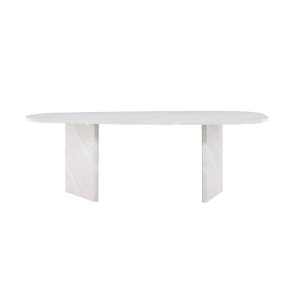 VENTURE DESIGN Grönvik spisebord - hvid betonlook MDF (220x100)