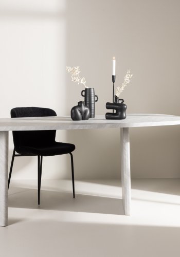 VENTURE DESIGN Grönvik spisebord - hvid betonlook MDF (220x100)