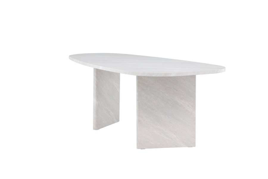 VENTURE DESIGN Grönvik spisebord - hvid betonlook MDF (220x100)