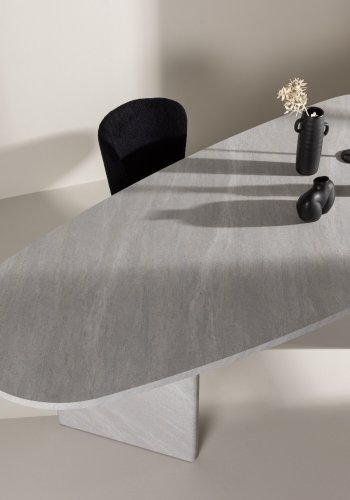 VENTURE DESIGN Grönvik spisebord - hvid betonlook MDF (220x100)