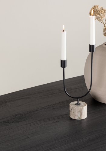 VENTURE DESIGN Grönvik spisebord - sort MDF (220x100)