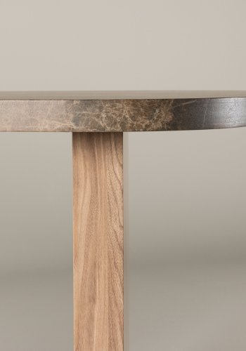 VIND KOLLEKTION Eleonora spisebord, organisk - brun marmor look MDF (100x230)