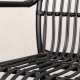 VENTURE DESIGN Rizal udendrs loungestol, m. armln - sort rattan og aluminium
