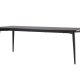 VENTURE DESIGN Ellis spisebord, rektangulr - sort MDF og stl ( 85x230)