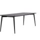 VENTURE DESIGN Ellis spisebord, rektangulr - sort MDF og stl ( 85x230)
