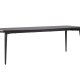 VENTURE DESIGN Ellis spisebord, rektangulr - sort MDF og stl ( 85x230)