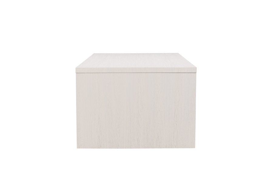 VENTURE DESIGN Mika spisebord, m. 2 hylder - hvidvasket MDF (110x230)