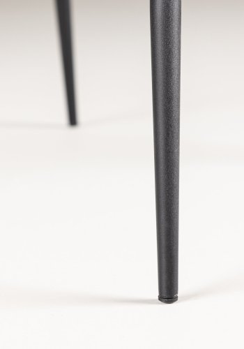 VENTURE DESIGN Modesto spisebordsstol - sort polyester bamsestof og sort stl