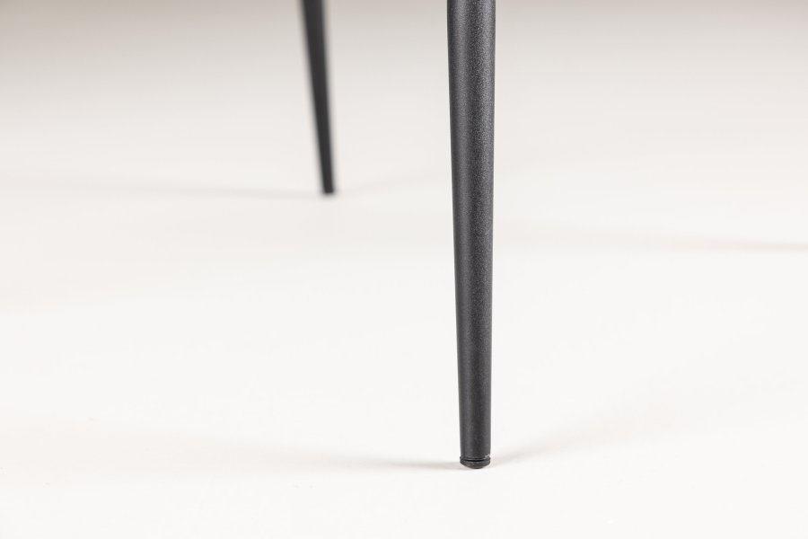 VENTURE DESIGN Modesto spisebordsstol - sort polyester bamsestof og sort stl