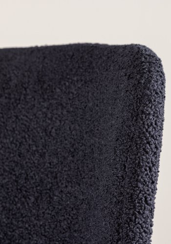 VENTURE DESIGN Modesto spisebordsstol - sort polyester bamsestof og sort stl