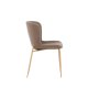 VENTURE DESIGN Modesto spisebordsstol - brun polyester bamsestof og mocca stl