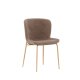 VENTURE DESIGN Modesto spisebordsstol - brun polyester bamsestof og mocca stl