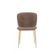 VENTURE DESIGN Modesto spisebordsstol - brun polyester bamsestof og mocca stl