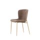 VENTURE DESIGN Modesto spisebordsstol - brun polyester bamsestof og mocca stl