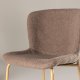 VENTURE DESIGN Modesto spisebordsstol - brun polyester bamsestof og mocca stl