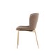 VENTURE DESIGN Modesto spisebordsstol - brun polyester bamsestof og mocca stl