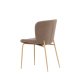 VENTURE DESIGN Modesto spisebordsstol - brun polyester bamsestof og mocca stl